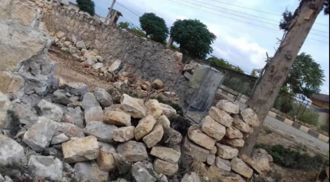 أضرار مادة كبيرة في قرية آقيبة جراء قصف شديد لقوات الاحتلال التركي