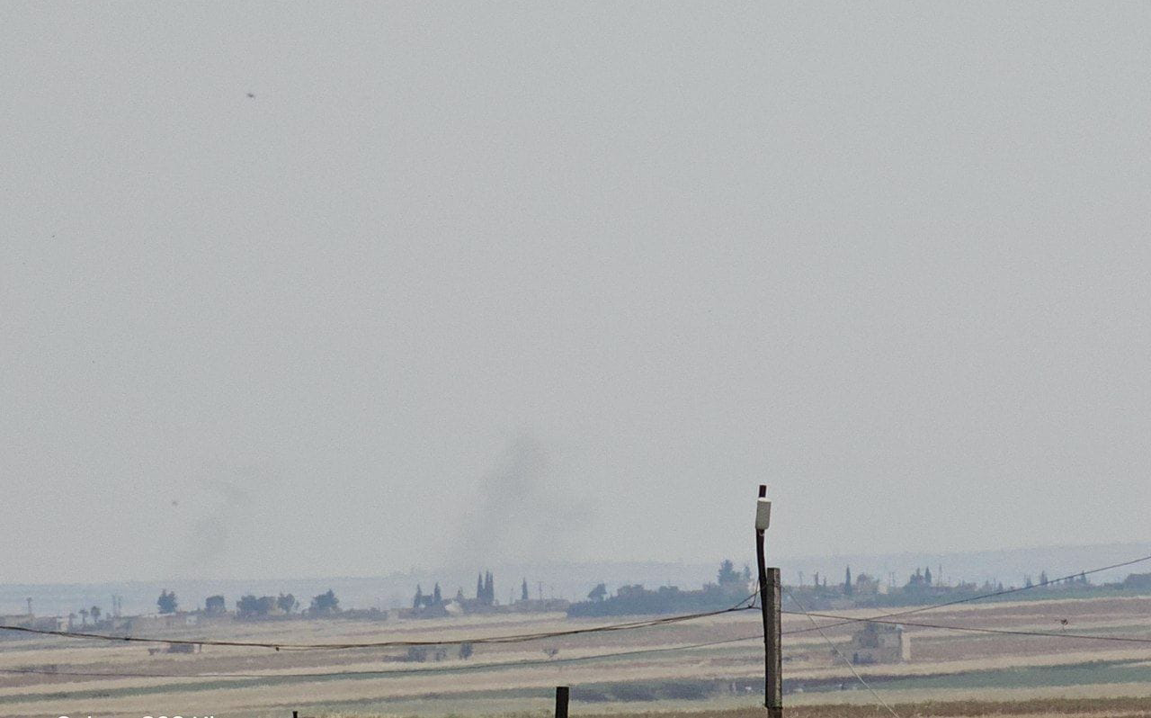 قوات الاحتلال التركي تستهدف /3/ قرى بمنطقة الشهباء وناحية شيراوا بريف عفرين