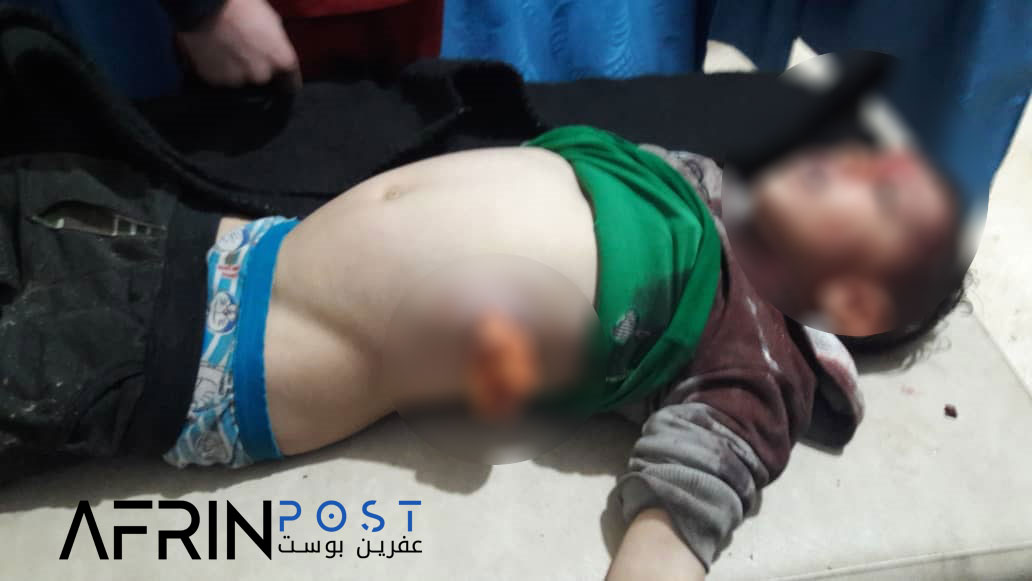 Child killed and another wounded in a Turkish artillery bombing on Tal Refaat