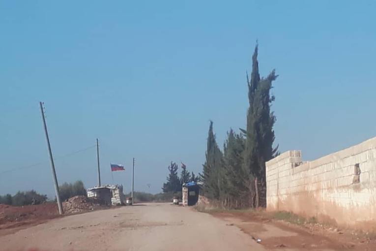 Turkish artillery targets a Russian military headquarters in the Afrin countryside