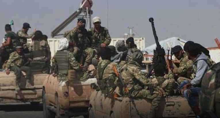 Islamic militias stage sending reinforcements to Idlib from Afrin