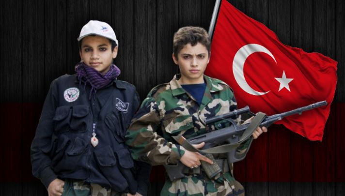 The Turkish occupation recruits children in Syria to fight in Libya