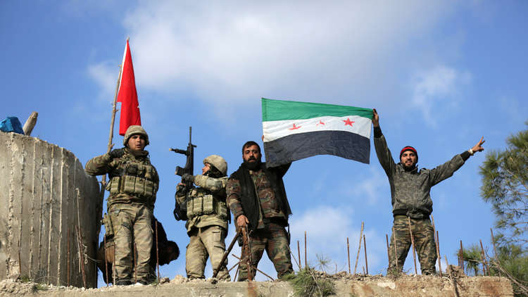 Armed men siege a Turkish checkpoint in “Mash'aleh” in Afrin countryside ... after the occupation soldiers insulted them!