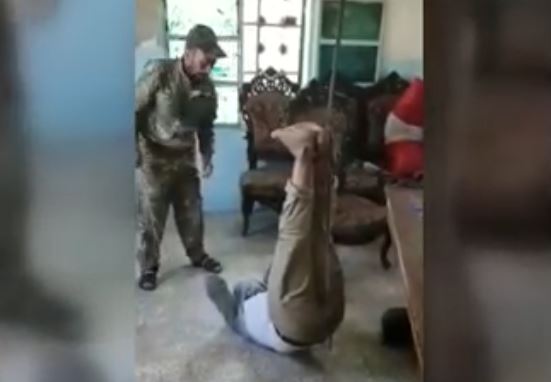 After being exposed, an Al-Hamzeh militia leader performs a fake show to improve their image