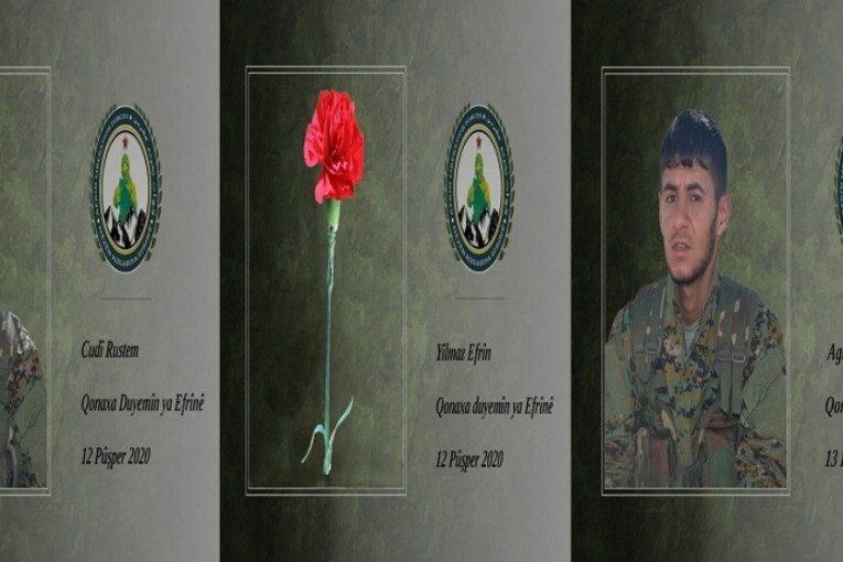 3 Kurdish fighters martyred in Afrin countryside during an attack carried out by Turkish occupation and its militias