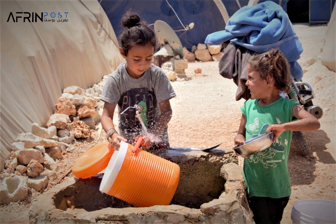 Afrin displaced people.. difficult life in the camps faced with the hope of returning soon