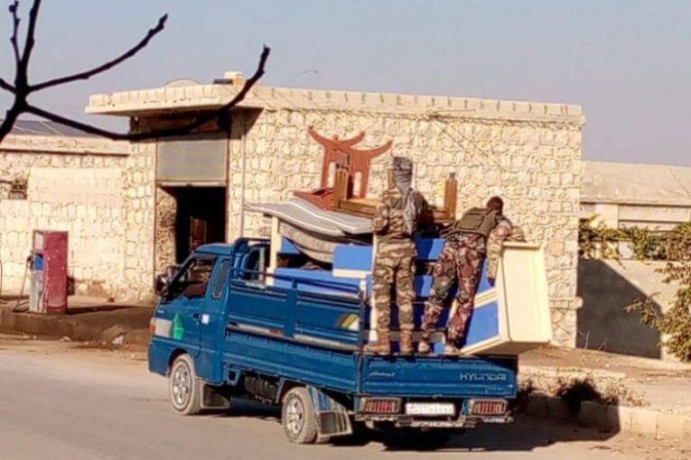 Illegal selling of seized houses and robbing stores in Afrin