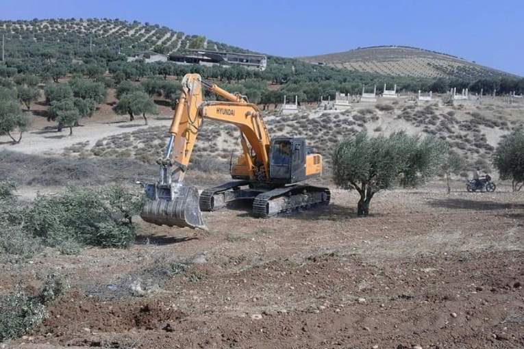 Cutting down trees continues under the pretext of opening a road ... and “Afrinpost” publishes the names of those affected