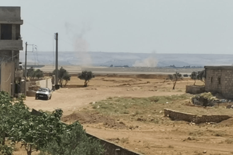 Turkish forces target villages in Sherawa district, Afrin