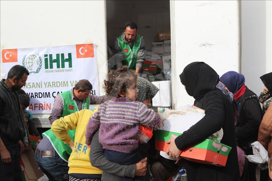 Li Cindirêsê ji ber nakokiya li ser belavkirina alîkariyan pevçûn derket û niştedagîrek hat kuştin